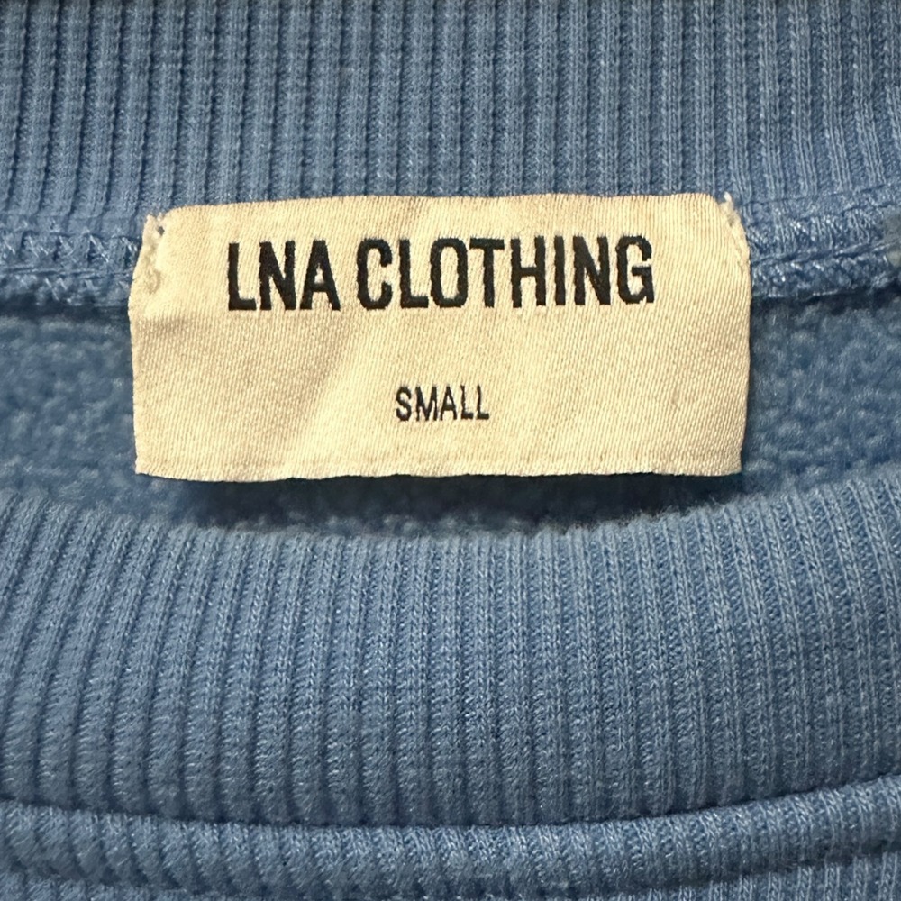 LNA Clothing Women's Daniel Pullover Sweatshirt Crewneck Blue S Casual Lounge - Picture 6 of 9
